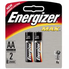 Pilha AA Energizer Max Pequena - 2 Unidades