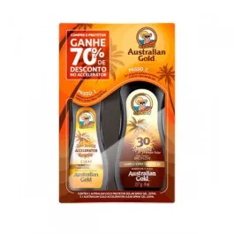 Kit Bronzeador e Protetor Solar Australian Gold FPS30 237ml