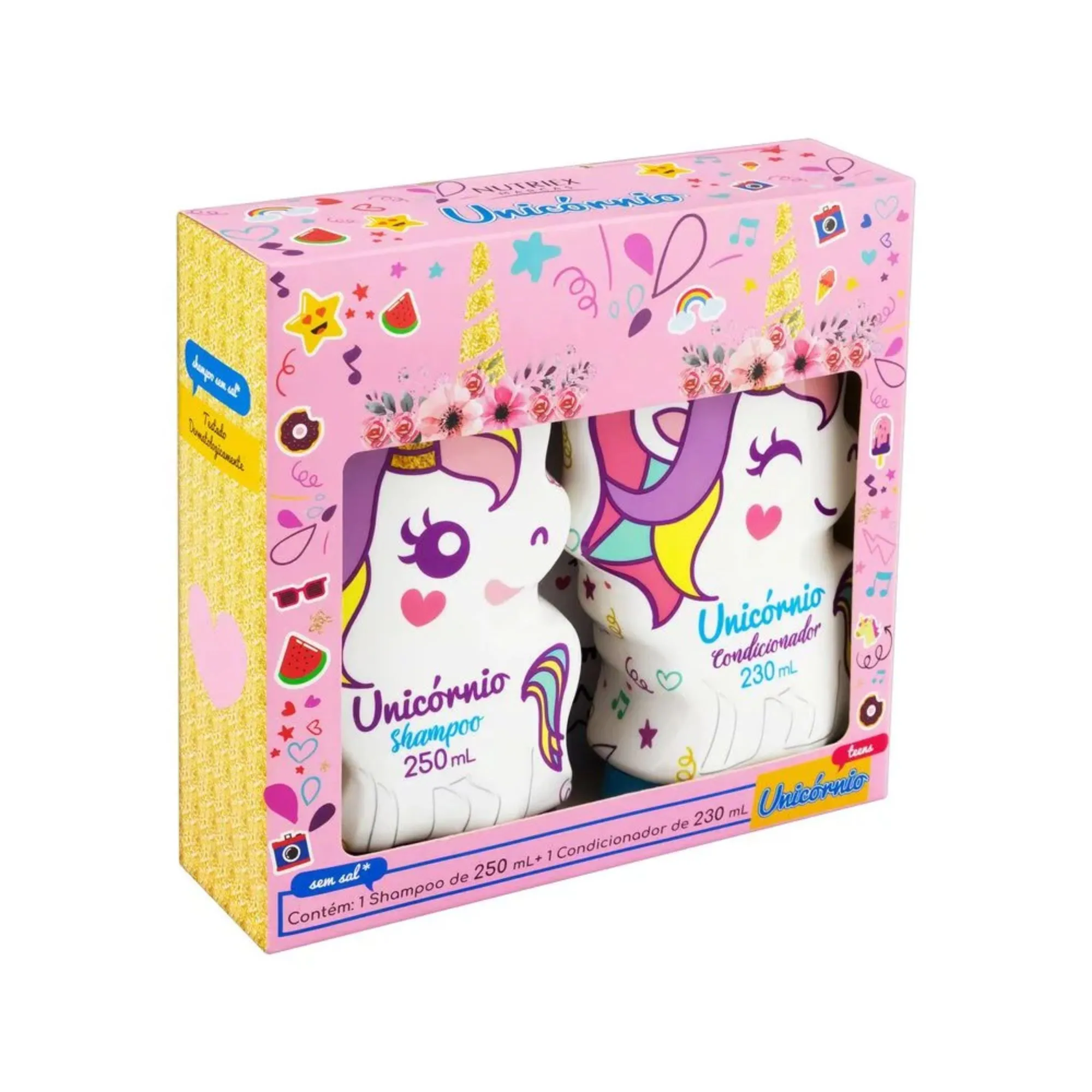 Kit Nutriex Unicórnio Shampoo 250ml E Condicionador 230ml