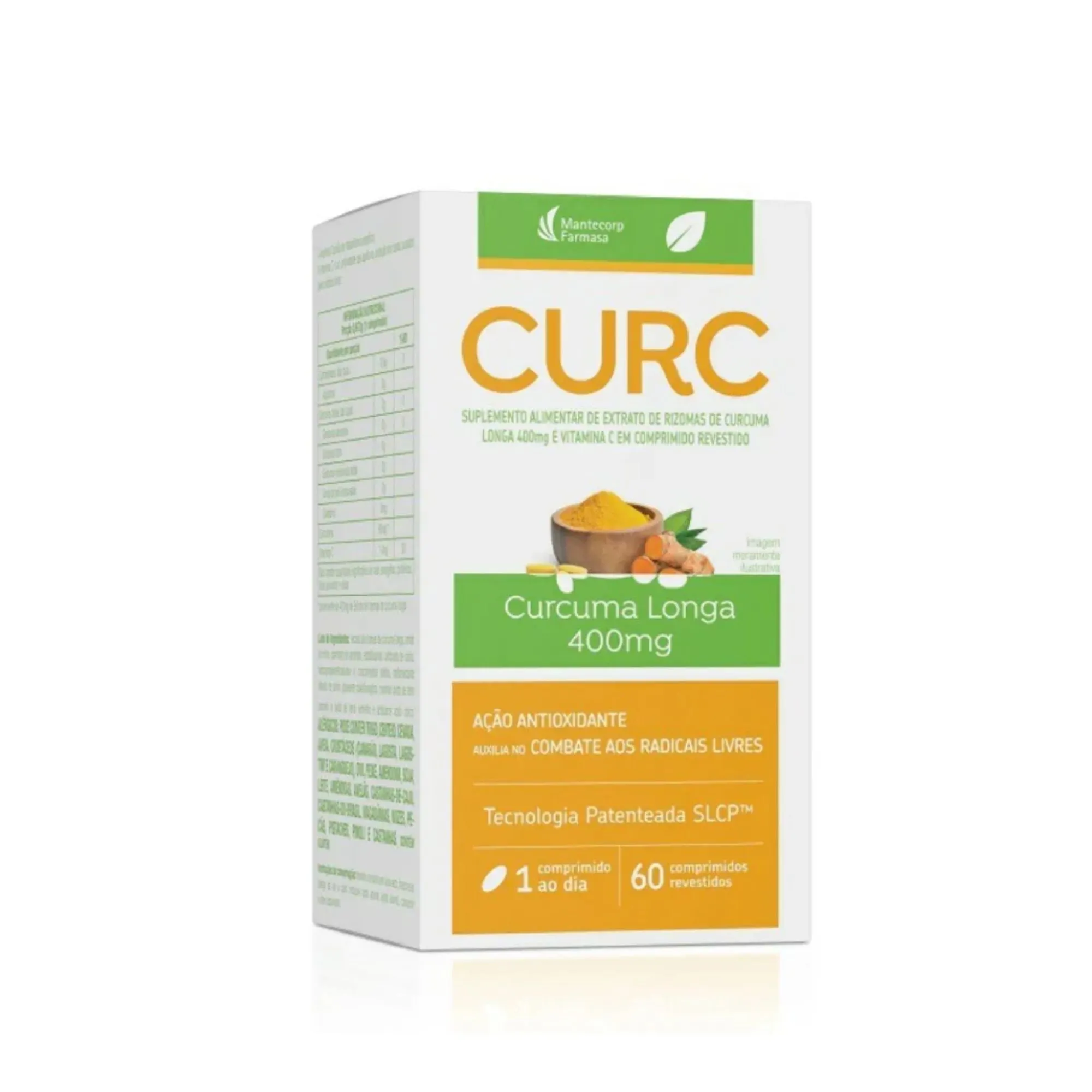 Suplemento Alimentar Curc 60 Comprimidos