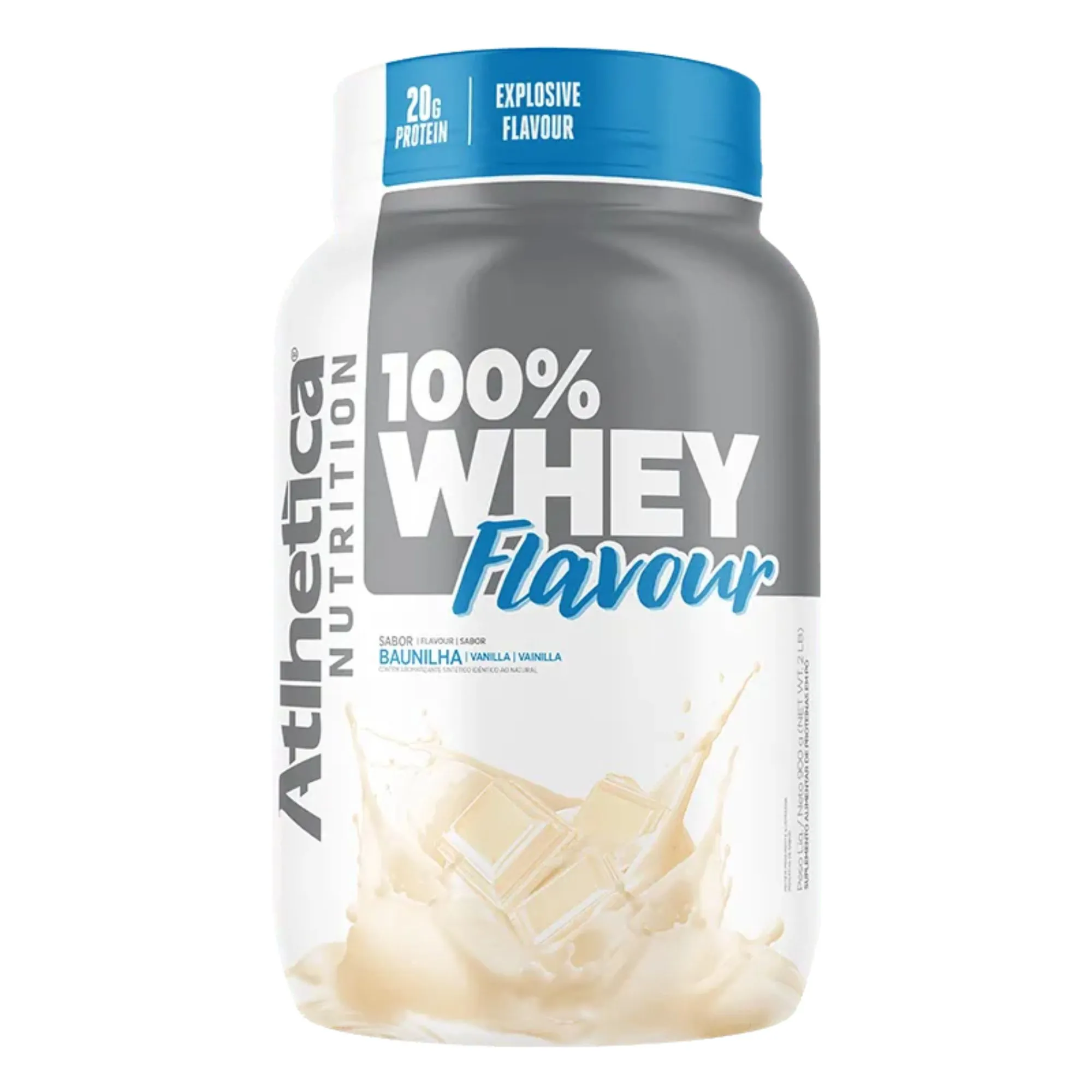 100% Whey Flavour 900g Baunilha Atlhetica Nutrition