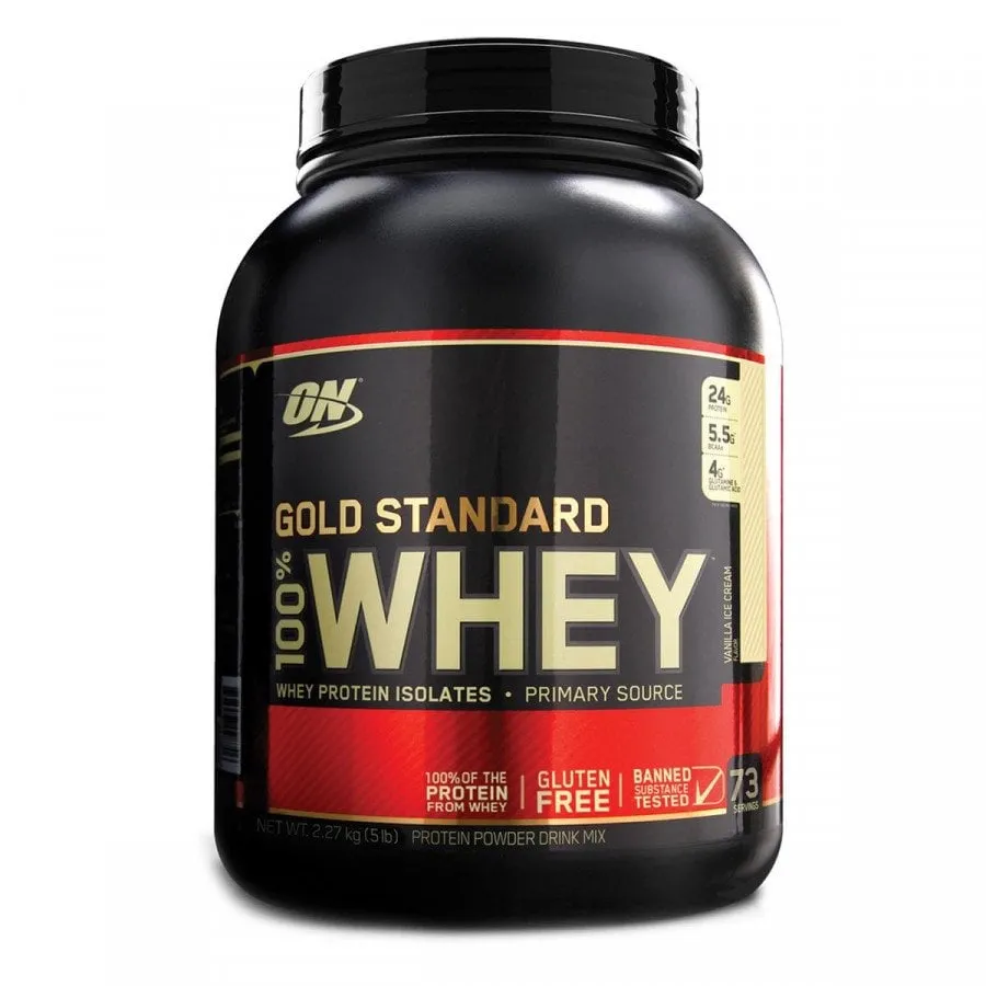 100% Whey Gold Standard 2.27Kg Baunilha Optimum Nutrition