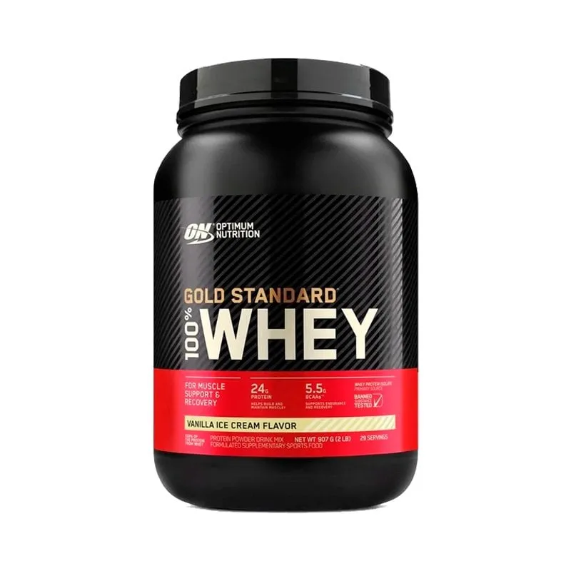 100% Whey Gold Standard 909g Baunilha Optimum Nutrition