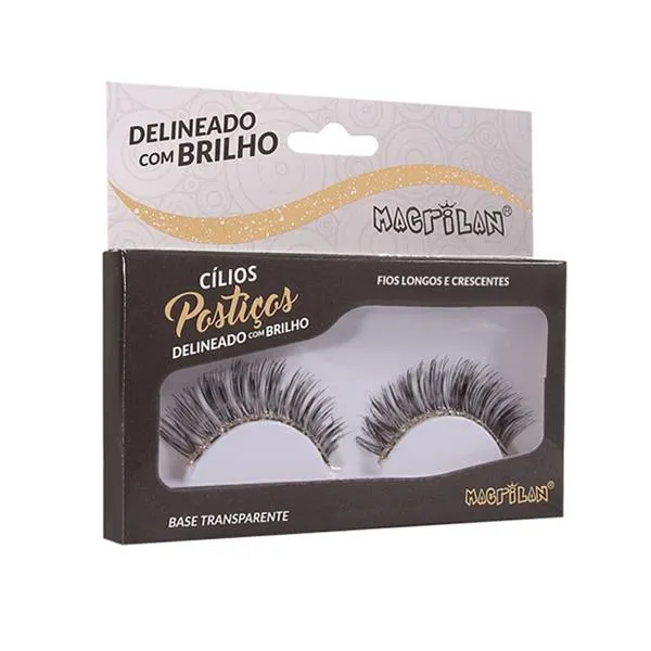 CL6-5R – Cílios Postiços com Delineado, Fios Longos e Crescentes – Macrilan