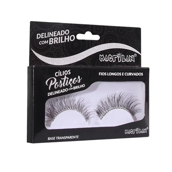 CL6-4S – Cílios Postiços com Delineado, Fios Longos e Curvados – Macrilan