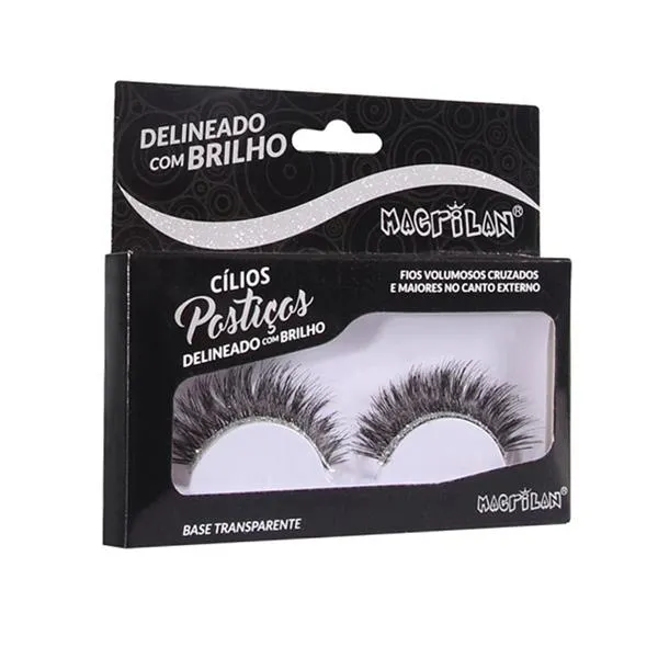 CL6-3S – Cílios Postiços Volumosos com Delineado, Fios Cruzados e Maiores no Canto Externo – Macrilan