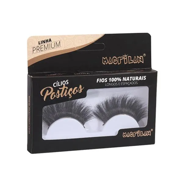 CL7-3 – Cílios Postiços com Fios Longos e Espaçados – Macrilan
