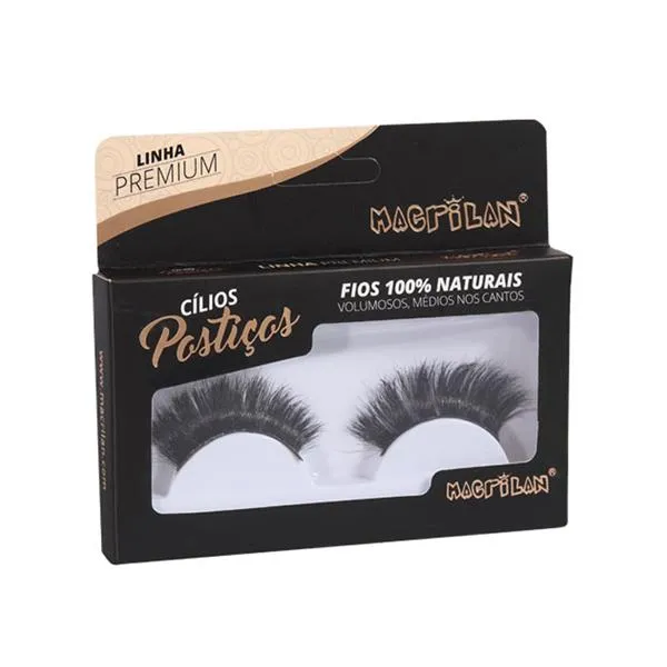 CL7-1 – Cílios Postiços Volumosos com Fios Médios nos Cantos – Macrilan