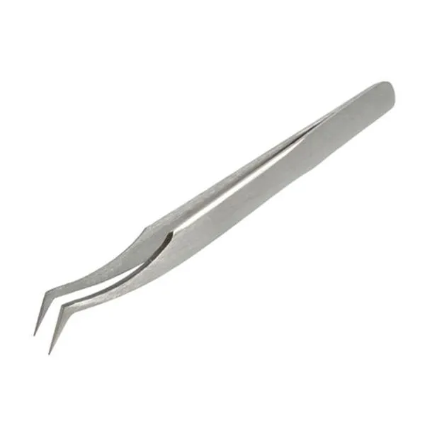 Pinça de Aço Inox para Cilios N.6 Santa Clara