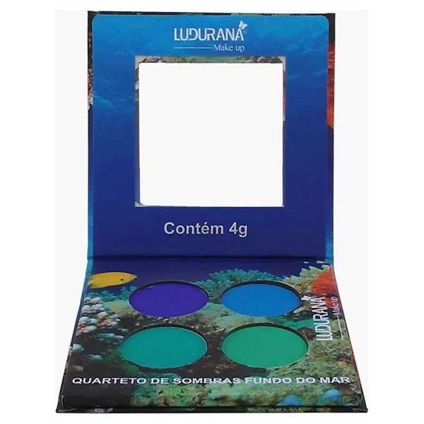 Quarteto de Sombras Matte Fundo do Mar Ludurana