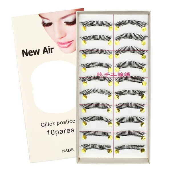 Caixa com 10 Pares de Cílios Postiços New Air - A07