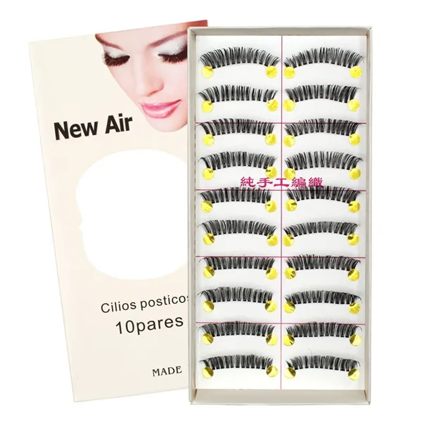 Caixa com 10 Pares de Cílios Postiços New Air - A06