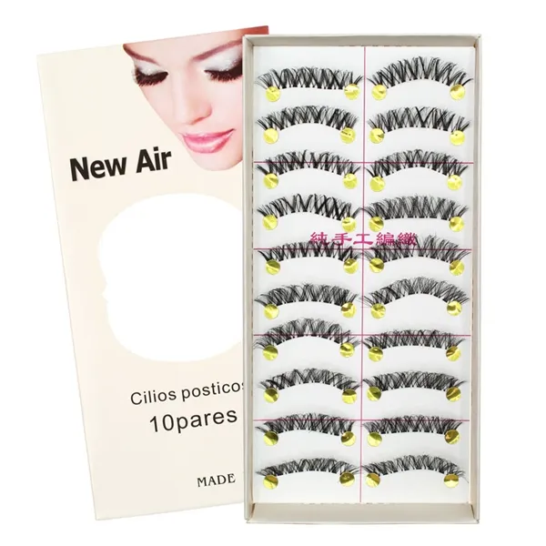 Caixa com 10 Pares de Cílios Postiços New Air - B11