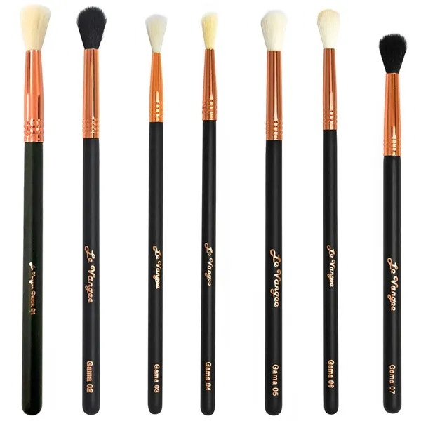 Kit com 07 Pincéis Profissionais para Esfumar Linha Gama Le Vangee