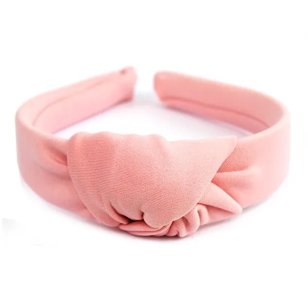 Tiara Turbante com Nó Rosa