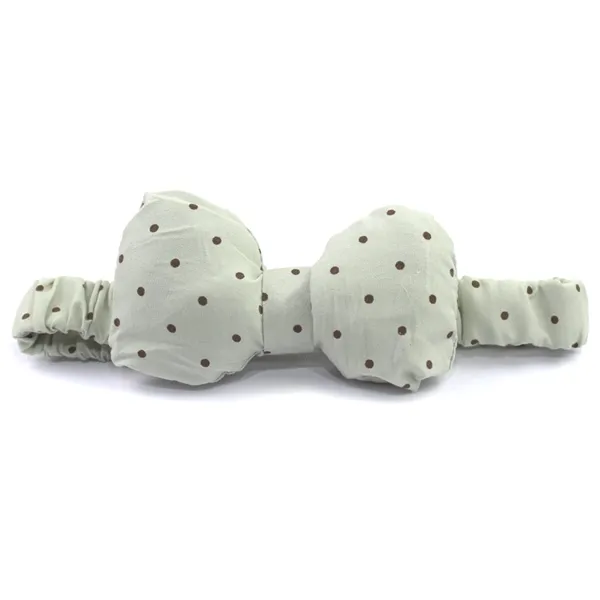 Faixa para Maquiagem Tecido com Laço Verde