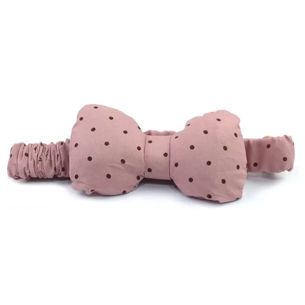 Faixa para Maquiagem Tecido com Laço Rosa