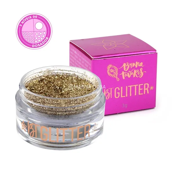 BT Glitter Gold Star Coleção Melrose Linha Bruna Tavares