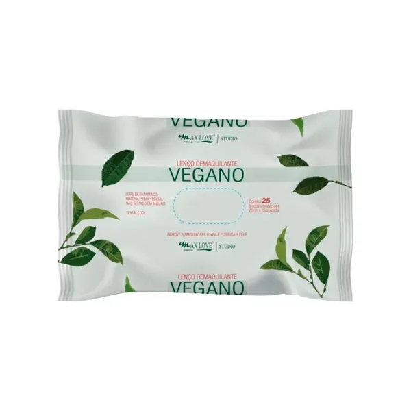 Lenço Demaquilante Vegano Max Love