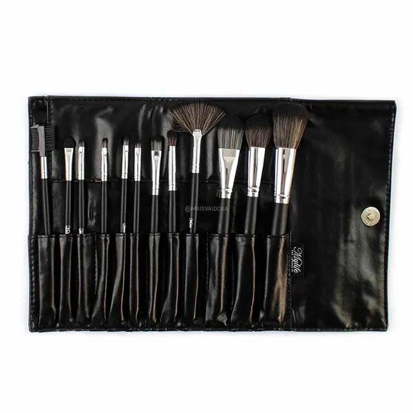 Kit com 12 Pincéis Profissionais para Maquiagem My Life