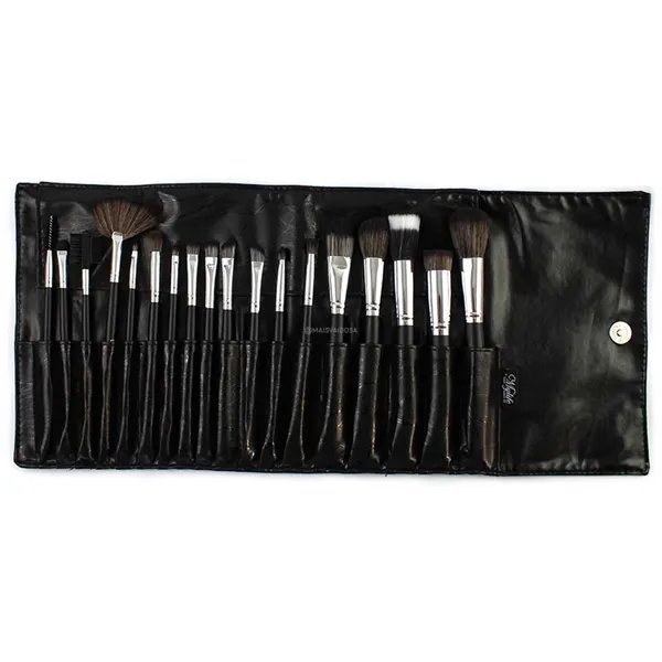 Kit com 18 Pincéis Profissionais para Maquiagem My Life