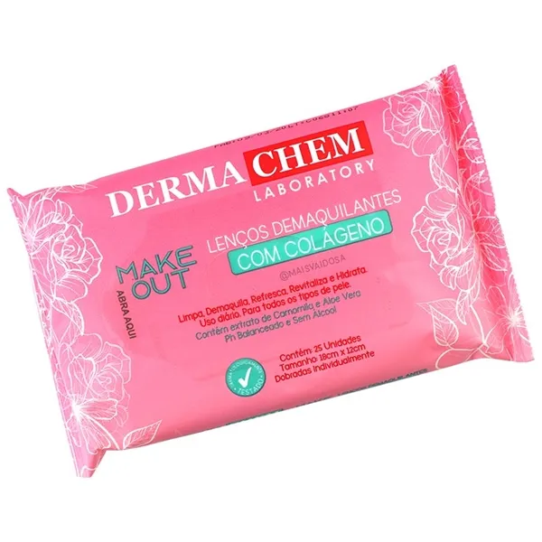 Lenço Demaquilante com Colágeno Dermachem