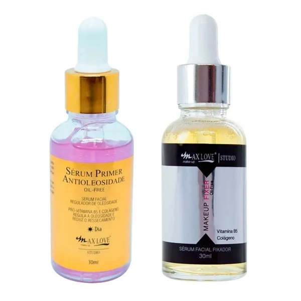 Kit Sérum Antioliosidade e Make Up Fixer Max Love