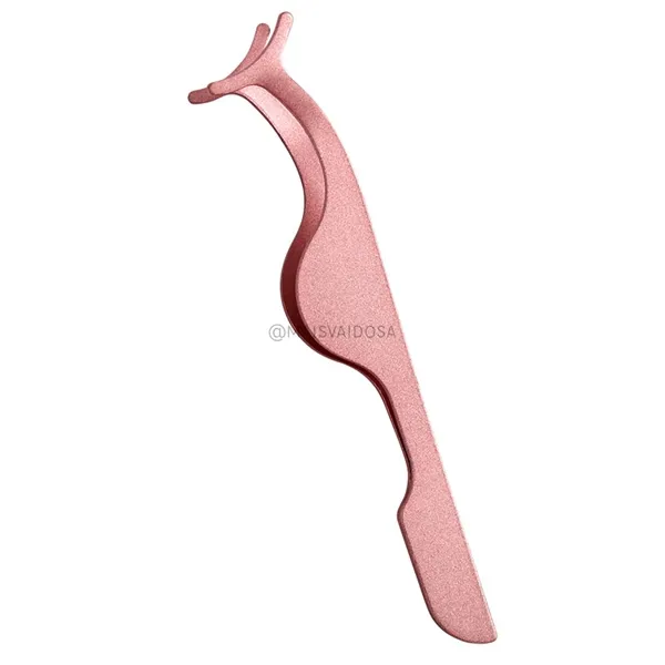 Pinça para Aplicação de Cílios Postiços Rosê Mandala