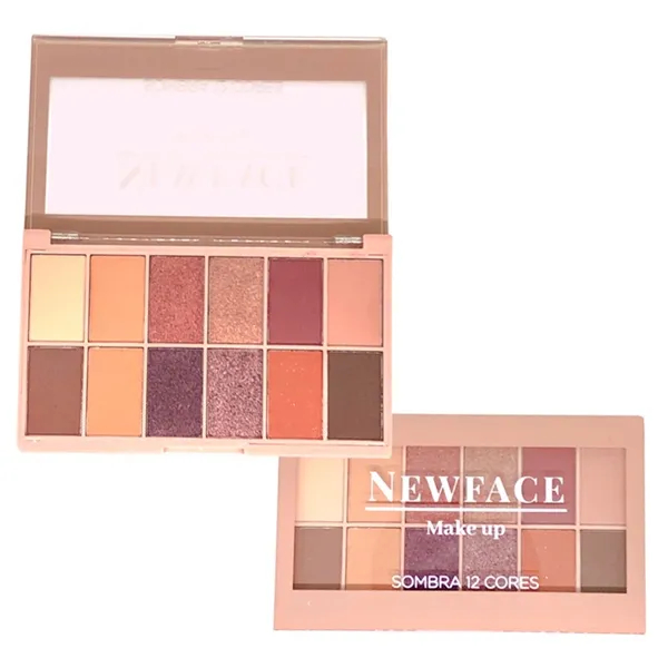 Paleta de Sombras 12 Cores NewFace 01