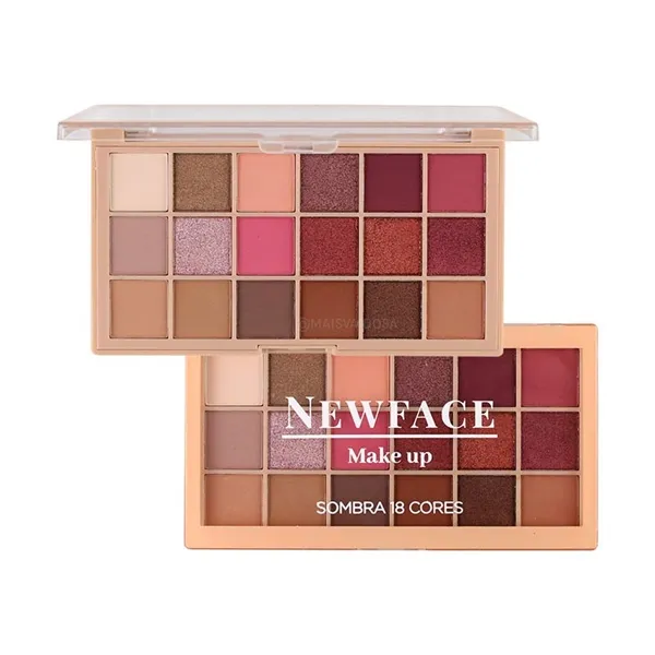 Paleta de Sombras 18 Cores NewFace 02