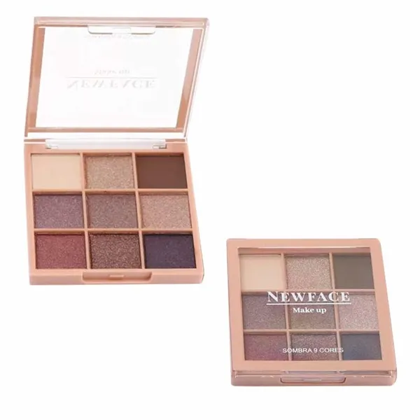 Paleta de Sombras 09 Cores NewFace 01
