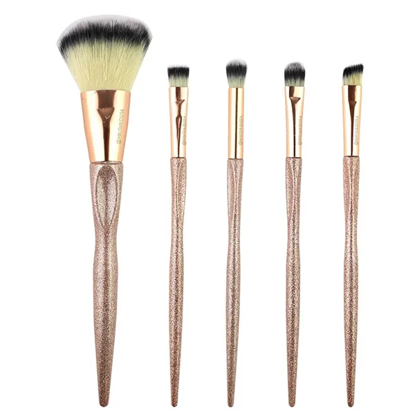 Kit com 5 Pincéis Rosê Glitter MeiUStar