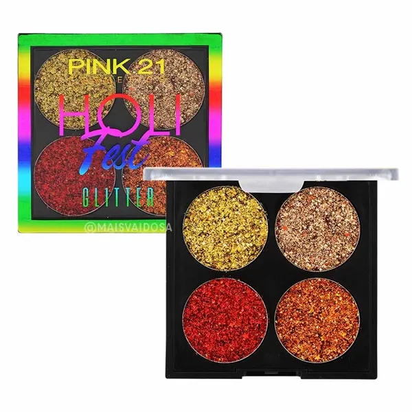 Paleta de Glitter Holi Fest Pink 21 02
