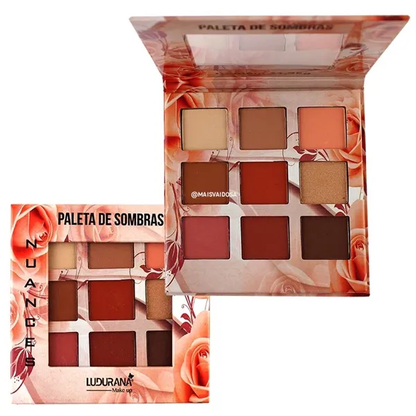 Paleta de Sombras Nuances Nude Ludurana