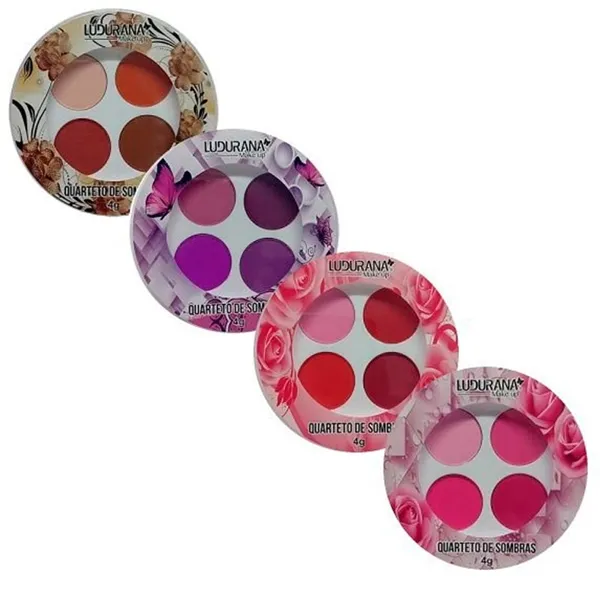 Kit c/ 4 Quarteto de Sombras Nuance Ludurana
