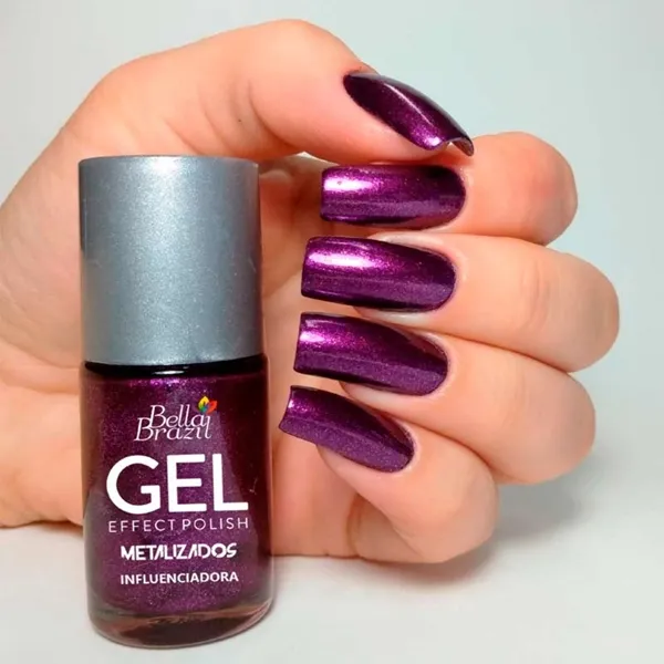 Esmalte Efeito Gel Bella Brazil Influenciadora