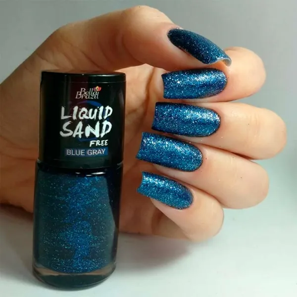 Esmalte Efeito Gel Bella Brazil Blue Gray
