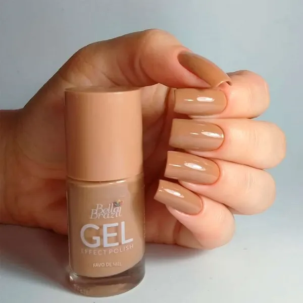 Esmalte Efeito Gel Bella Brazil Favo de Mel