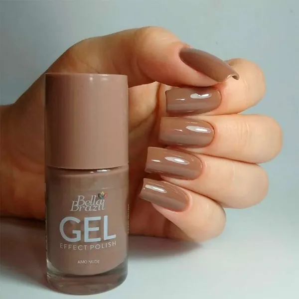 Esmalte Efeito Gel Bella Brazil Amo Nude