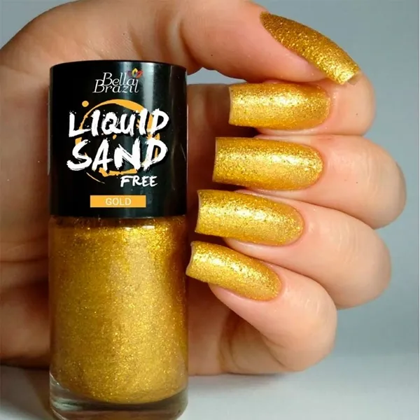 Esmalte Efeito Gel Bella Brazil Gold