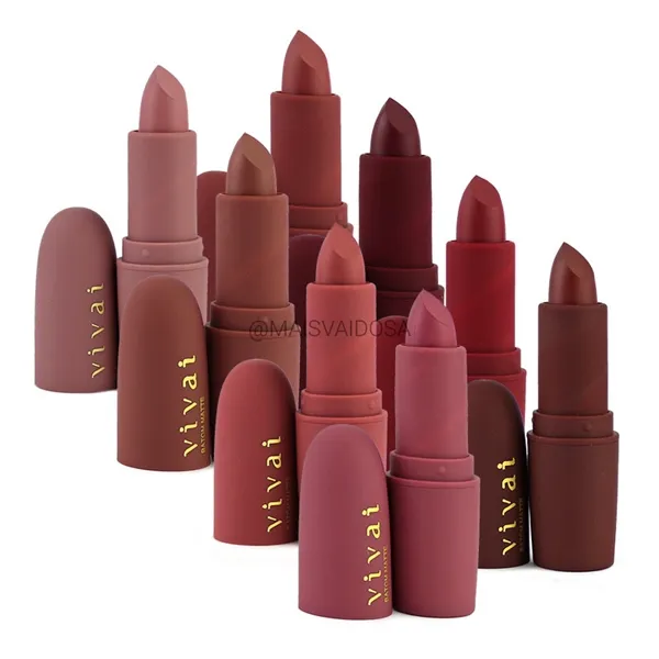 Kit Batom Matte Ovo Vivai c/08