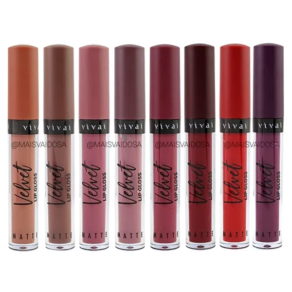 Kit Batom Matte Velvet Vivai c/08