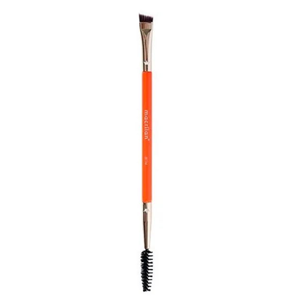 BT14 Pincel Duplo Chanfrado e Escova Profissional Beauty Tools Macrilan