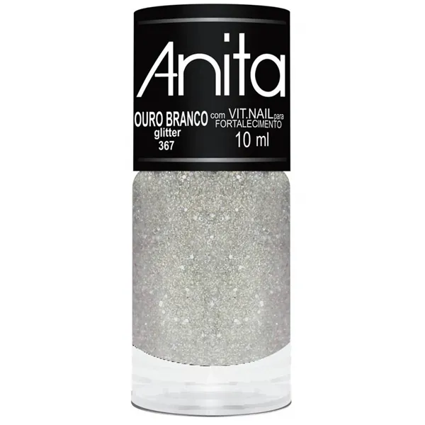 Esmalte Anita Ouro Branco (glitter)
