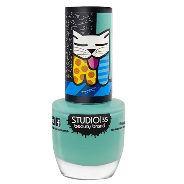 Esmalte Studio 35 Coleção Romero Britto Vegano #línguadegato