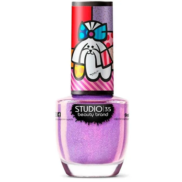 Esmalte Studio 35 Coleção Romero Britto Vegano #meufloquinho
