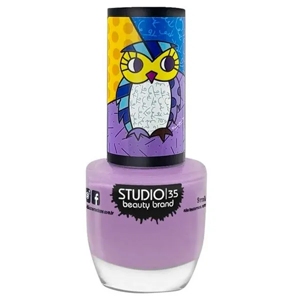 Esmalte Studio 35 Coleção Romero Britto Vegano #corujamisteriosa
