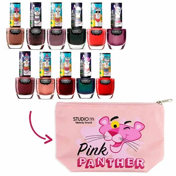 Kit c/11 Esmaltes Studio 35 Coleção No Drama Lhama + Nécessaire