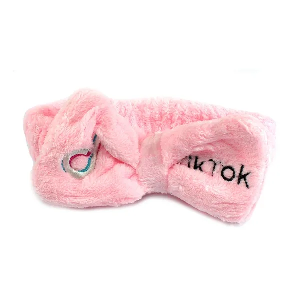 Faixa para Maquiagem Tik Tok Rosa Bebê