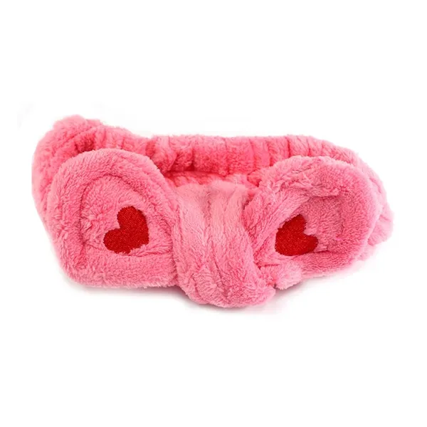 Faixa para Maquiagem com Corações Goiaba